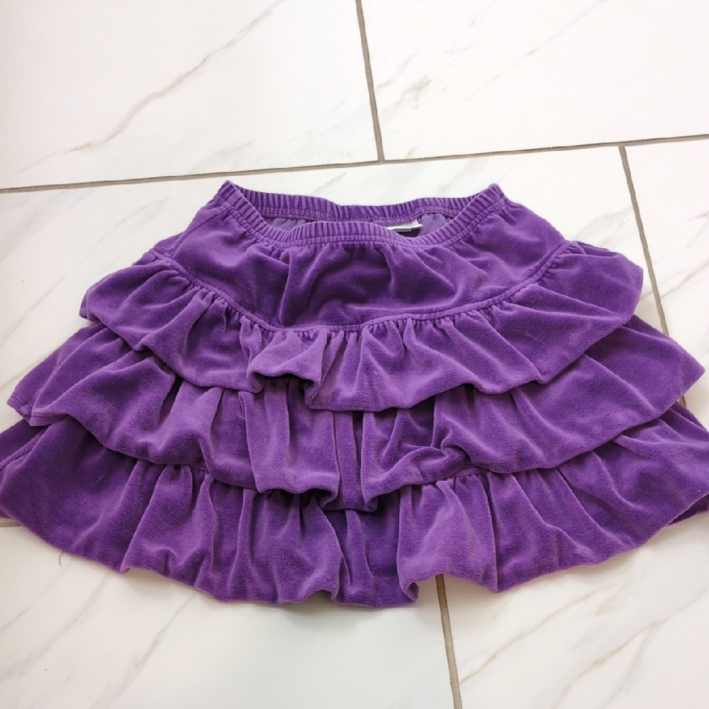 Hanna Andersson Velvet Tiered Skirt